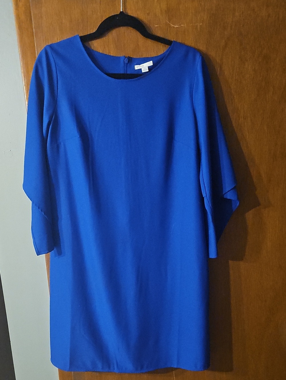 Cato Royal Blue Mini Dress with Elbow-Length Sleeves